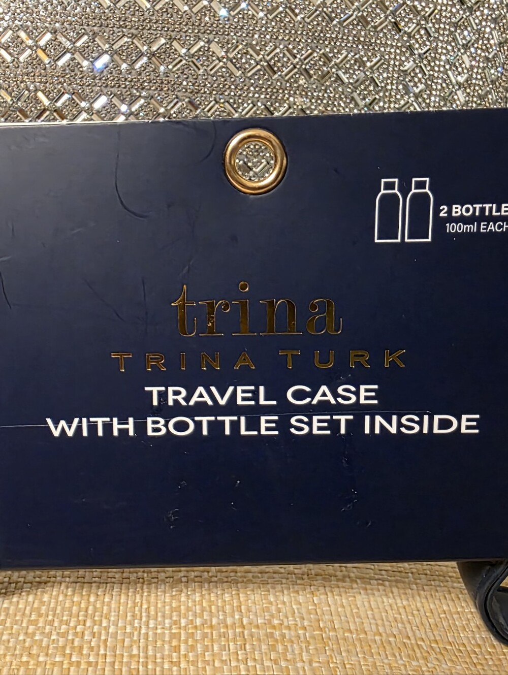 Trina Turk NWT Travel Case with Bottle Set